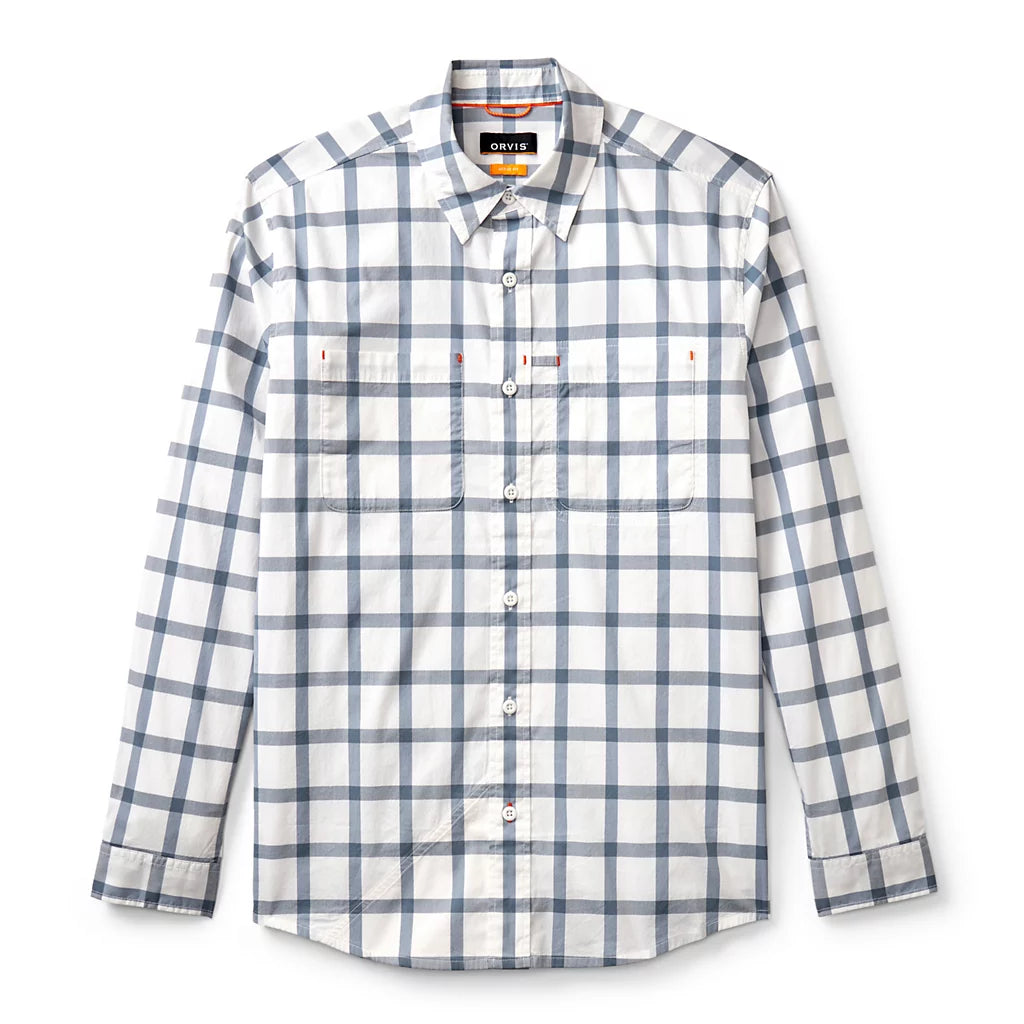 River Guide Long-Sleeve Shirt 2.0- Blue Haze/White